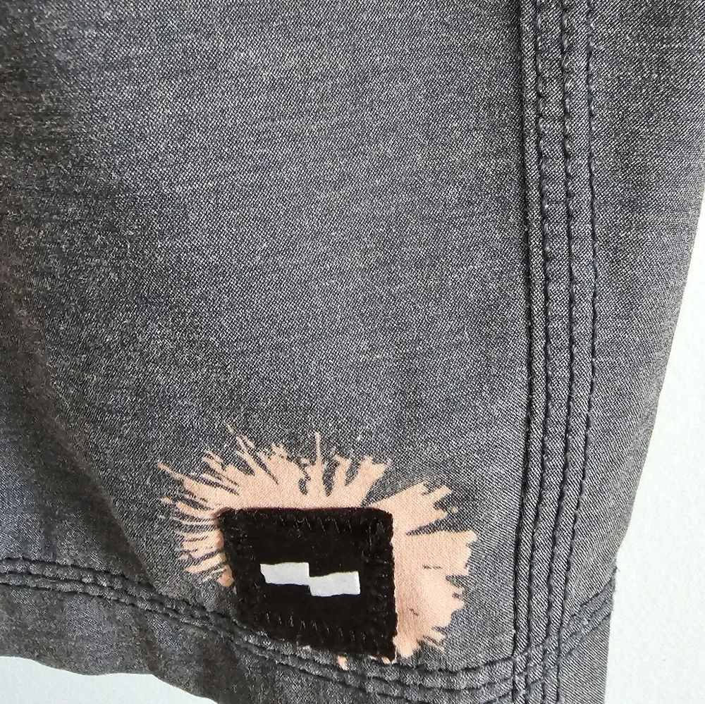Banks Journal Orange and Gray‎ Swim Trunks with Playful Pattern